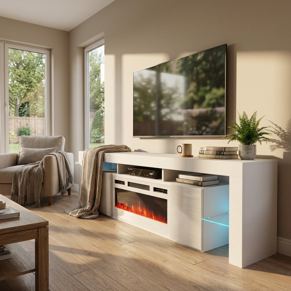 Soleo WH-EF Fireplace TV Stand