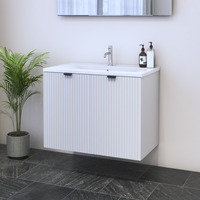 Nicole 2D 80 Floating Bathroom Vanity - Meble Furniture
