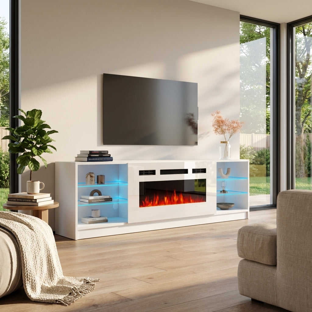 Boston WH01 Fireplace TV Stand