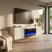 Knoxville BL-EF Floating Fireplace TV Stand