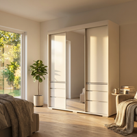 Monaco 3D Wardrobe with Mirror