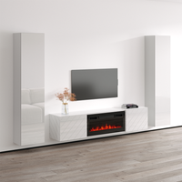 Luxe BL-EF Floating Fireplace Entertainment Center - Meble Furniture
