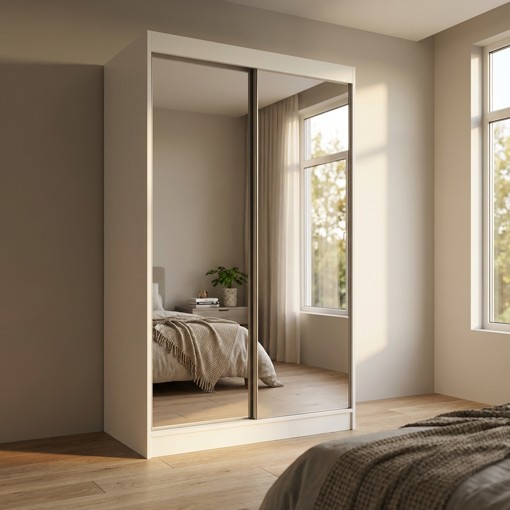 Aria 2D Wardrobe with All Mirror