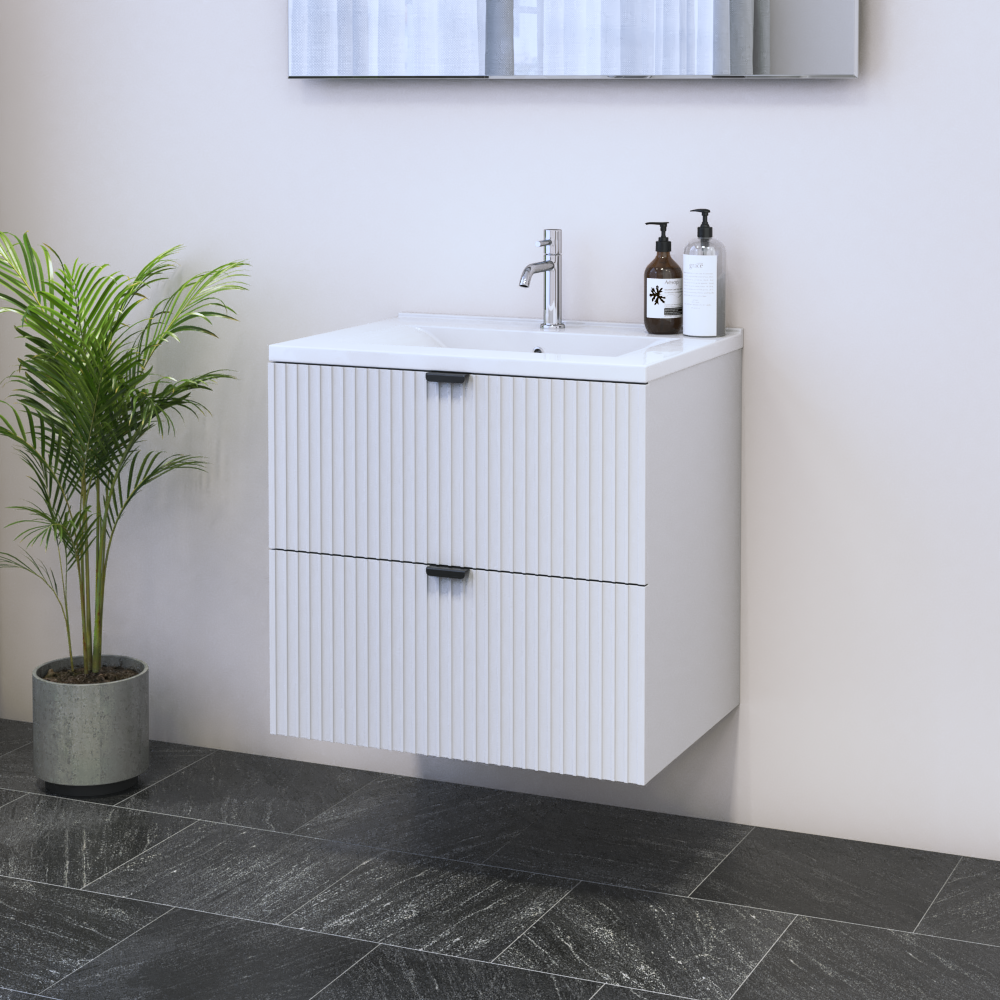 Nicole 2S 60 Floating Bathroom Vanity - Meble Furniture
