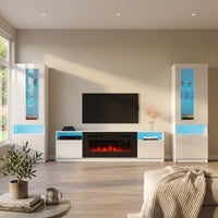 York 02 Fireplace Entertainment Center