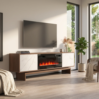 Gram BL-EF Fireplace TV Stand