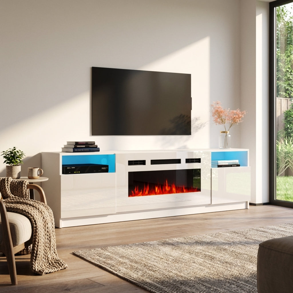 York WH02 Fireplace TV Stand