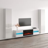 Metro BL-EF Floating Fireplace Entertainment Center - Meble Furniture