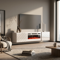Luxe WH-EF Floating Fireplace TV Stand