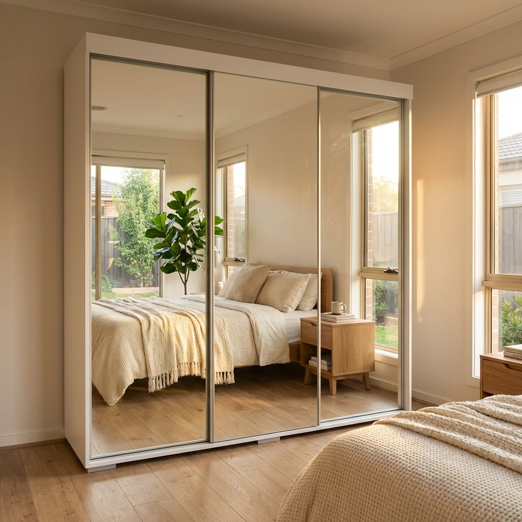 Aria 3D Wardrobe with All Mirror