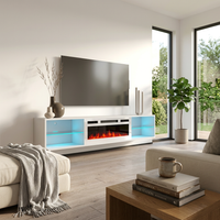Lima WH-EF Floating Fireplace TV Stand