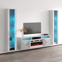 Giza WH-EF Floating Fireplace Entertainment Center - Meble Furniture