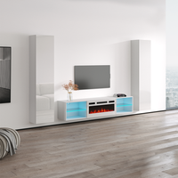 Lima WH-EF Floating Fireplace Entertainment Center - Meble Furniture