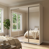 Aria 3D Wardrobe with All Mirror