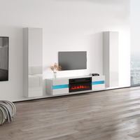 Metro BL-EF Floating Fireplace Entertainment Center - Meble Furniture