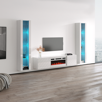 Luxe WH-EF Floating Fireplace Entertainment Center - Meble Furniture