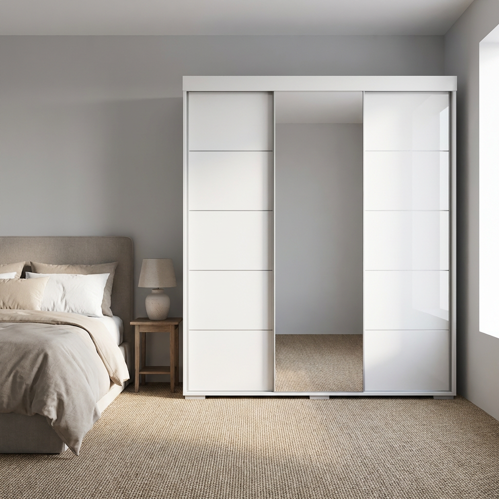 Aria 3D Wardrobe with Mirror