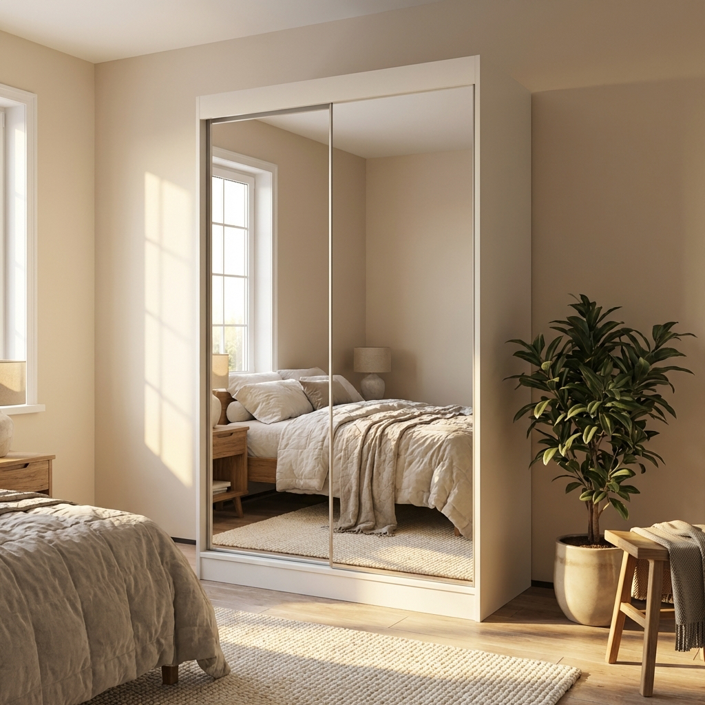 Aria 2D Wardrobe with All Mirror