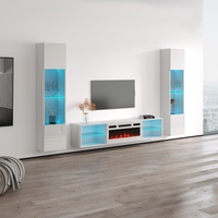 Lima WH-EF Floating Fireplace Entertainment Center - Meble Furniture