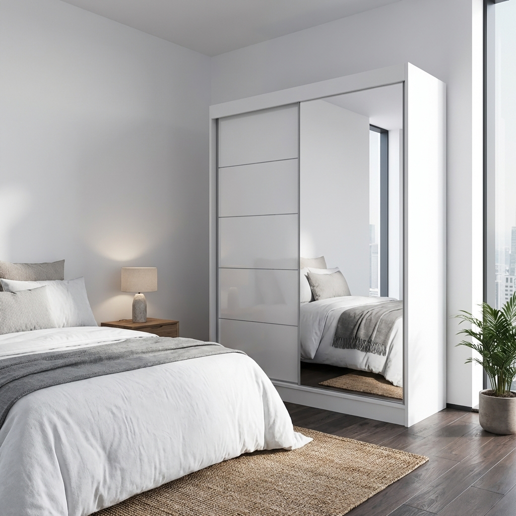 Aria 2D Wardrobe with Mirror