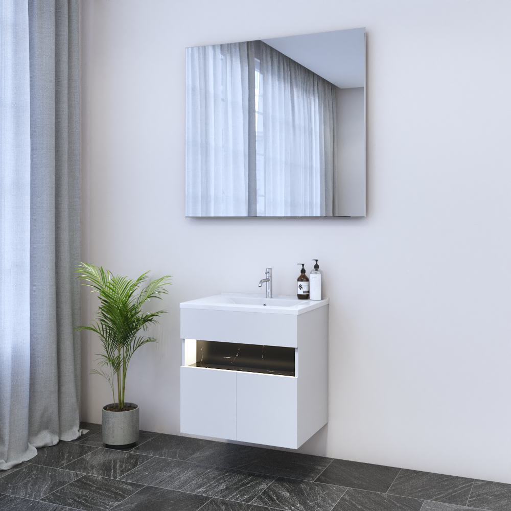 Laguna 2D 60 Floating Bathroom Vanity - Meble Furniture