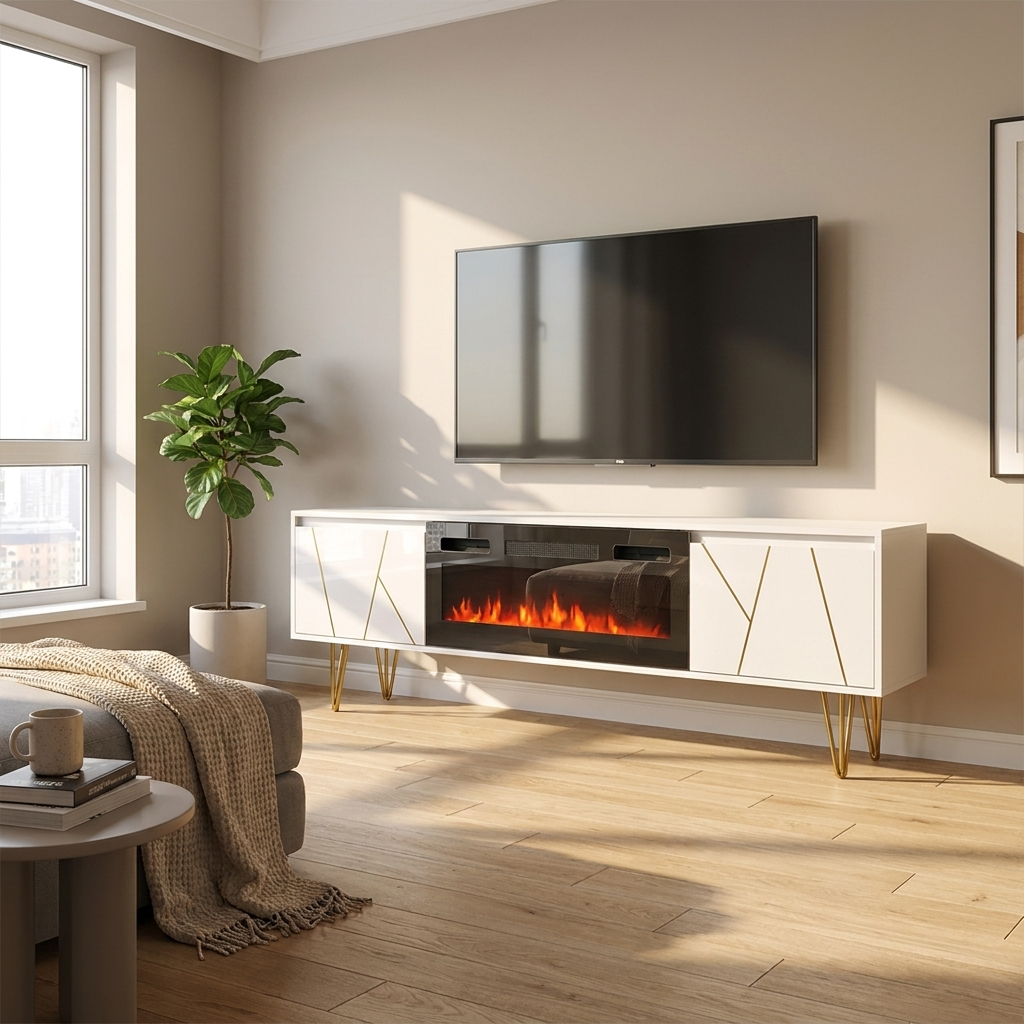 Maze BL-EF Fireplace TV Stand