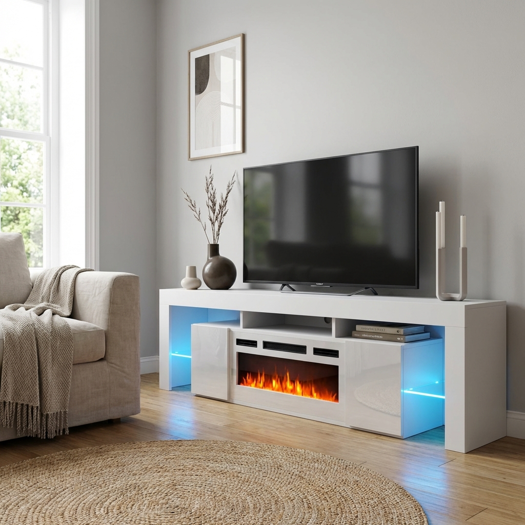 Soleo WH-EF Fireplace TV Stand