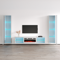 Lima WH-EF Floating Fireplace Entertainment Center - Meble Furniture