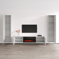 Luxe BL-EF Floating Fireplace Entertainment Center - Meble Furniture