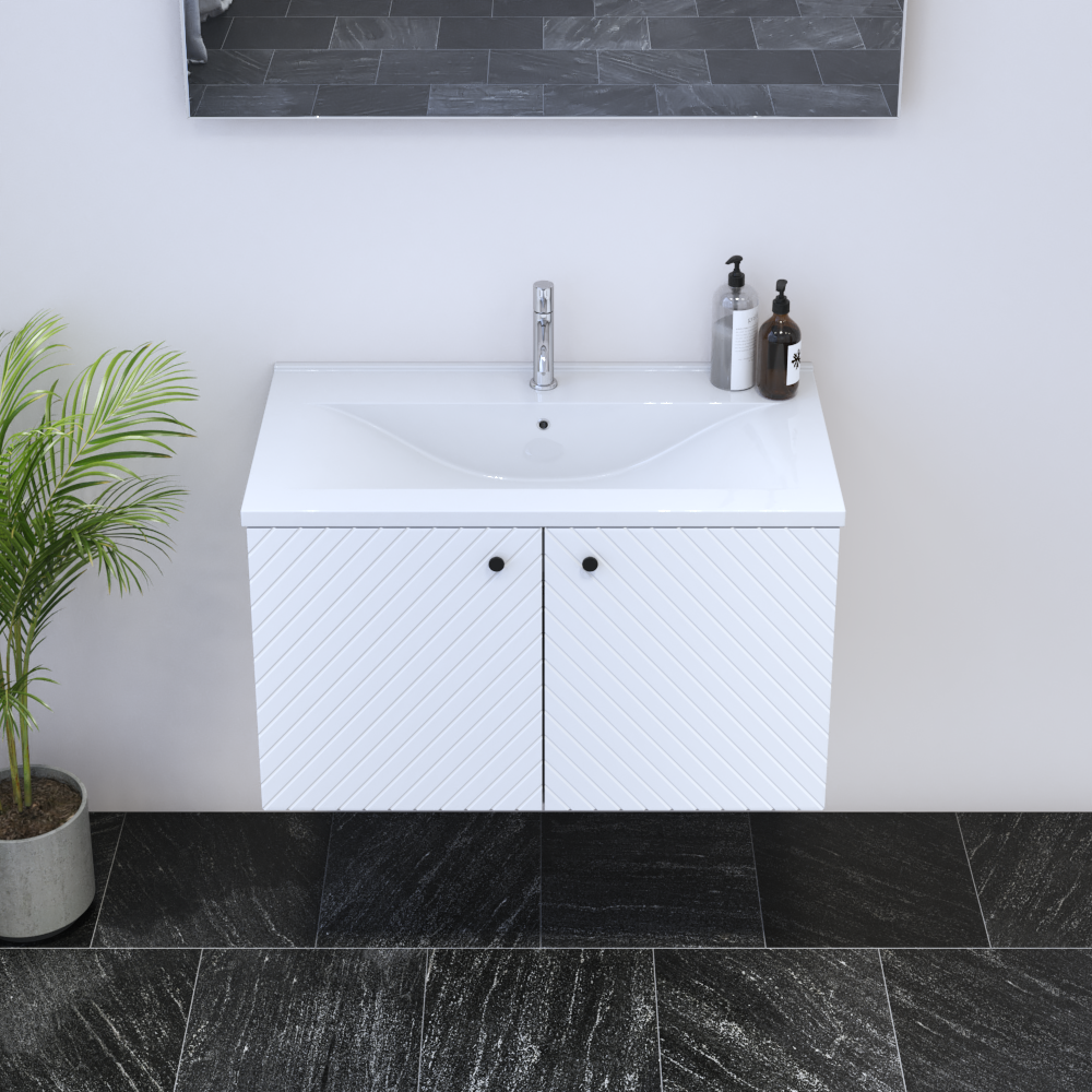 Avela 2D 80 Floating Bathroom Vanity - Meble Furniture