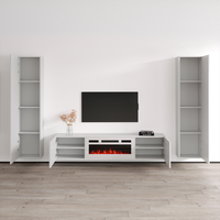 Cali WH-EF Floating Fireplace Entertainment Center - Meble Furniture