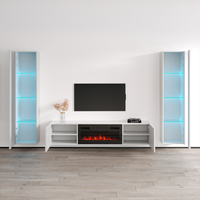 Luxe BL-EF Floating Fireplace Entertainment Center - Meble Furniture
