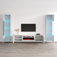 Luxe WH-EF Floating Fireplace Entertainment Center - Meble Furniture