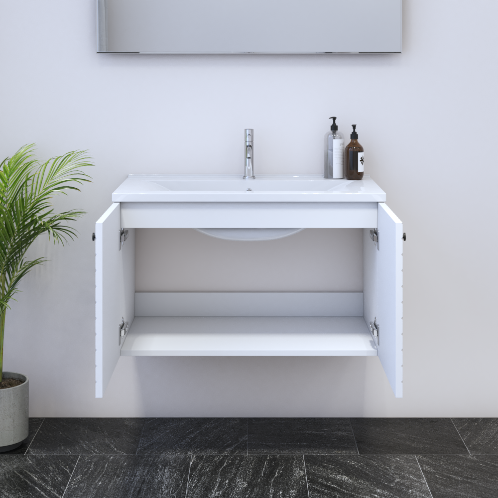 Avela 2D 80 Floating Bathroom Vanity - Meble Furniture