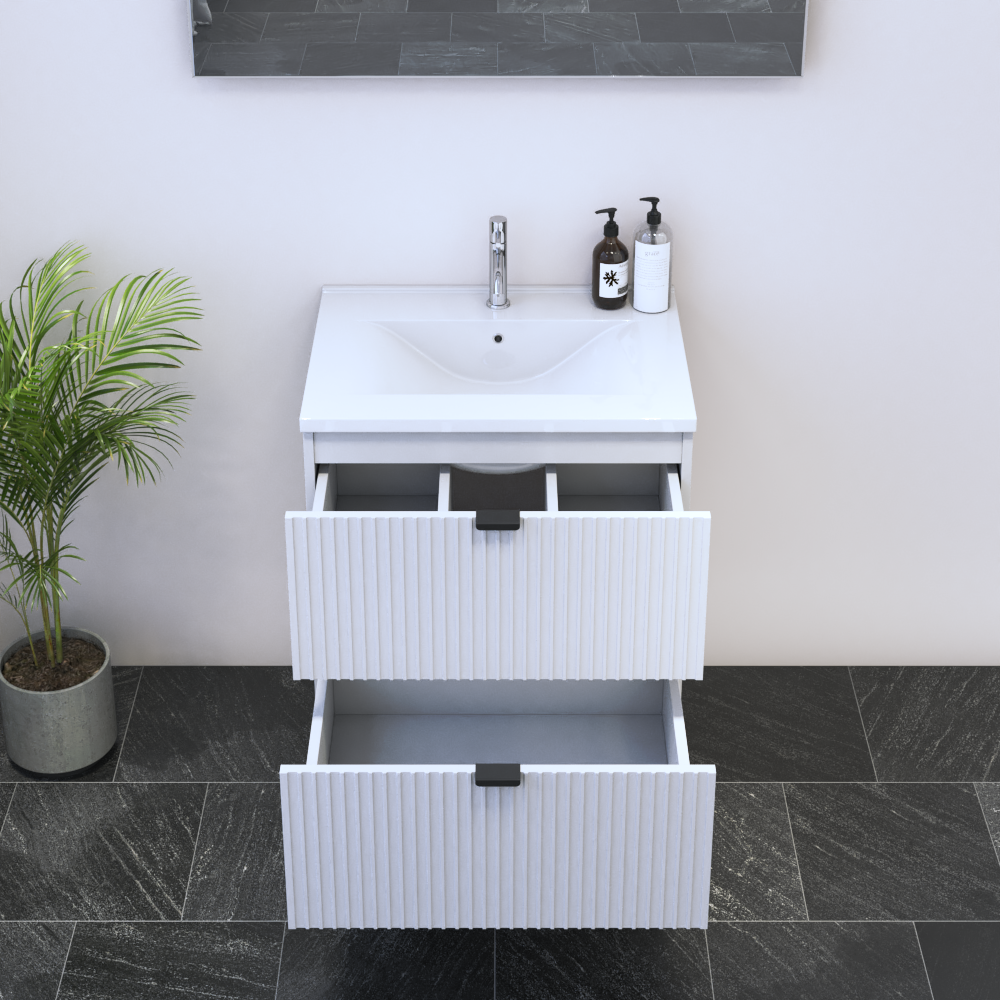 Nicole 2S 60 Floating Bathroom Vanity - Meble Furniture