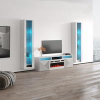 Giza WH-EF Floating Fireplace Entertainment Center - Meble Furniture
