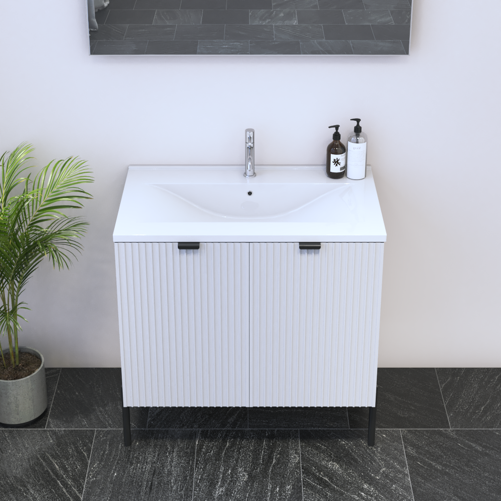 Nicole 2D 80 Floating Bathroom Vanity - Meble Furniture