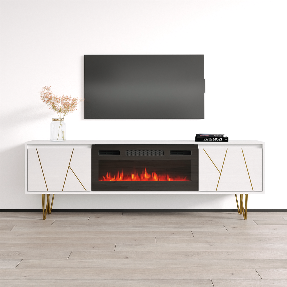 Haifa BL-EF Fireplace TV Stand - Meble Furniture