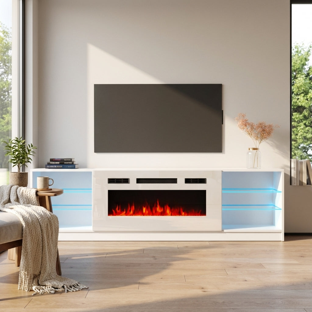 Boston WH01 Fireplace TV Stand