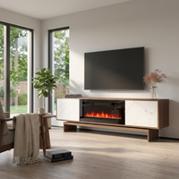 Gram BL-EF Fireplace TV Stand