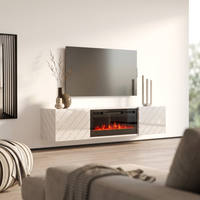 Luxe BL-EF Floating Fireplace TV Stand