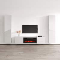 Cali BL-EF Floating Fireplace Entertainment Center - Meble Furniture