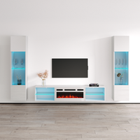 Lima WH-EF Floating Fireplace Entertainment Center - Meble Furniture