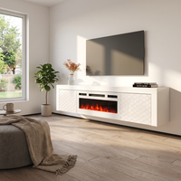 Dia WH-EF Floating Fireplace TV Stand