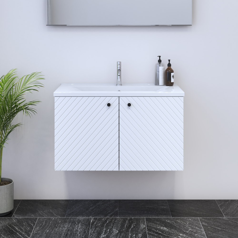 Avela 2D 80 Floating Bathroom Vanity - Meble Furniture