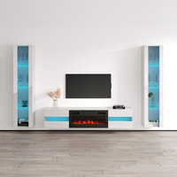 Metro BL-EF Floating Fireplace Entertainment Center - Meble Furniture
