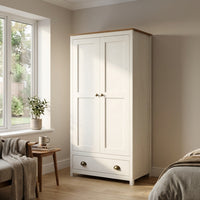 Topazio 2D1S Solid Wood Wardrobe