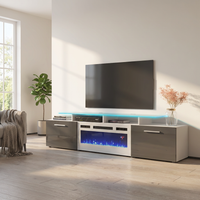 Rova WH-EF Fireplace TV Stand