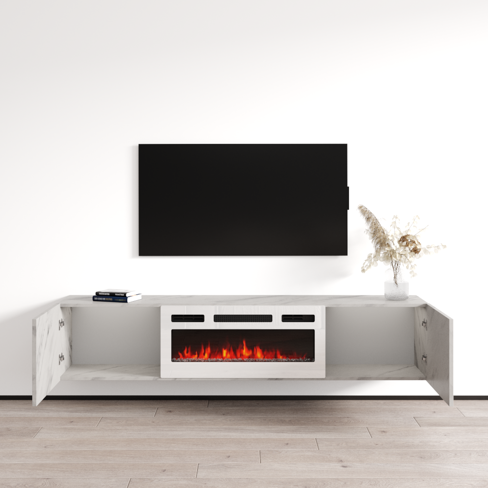 Baja WH-EF Floating Fireplace TV Stand - Meble Furniture