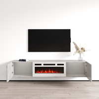 Baja WH-EF Floating Fireplace TV Stand - Meble Furniture
